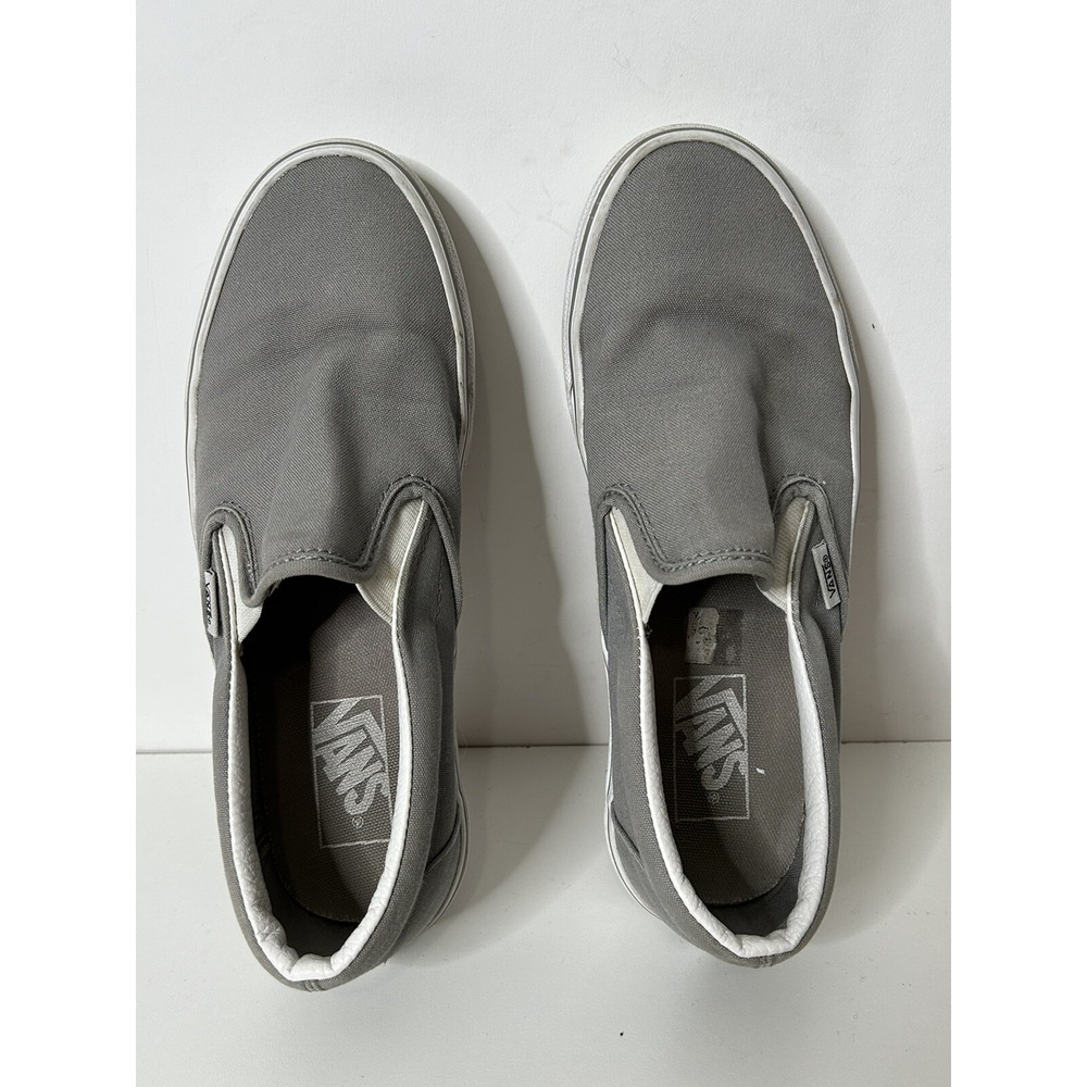 Vans Men Size 6.5 US 38.5 EUR Gray Slip On Shoes